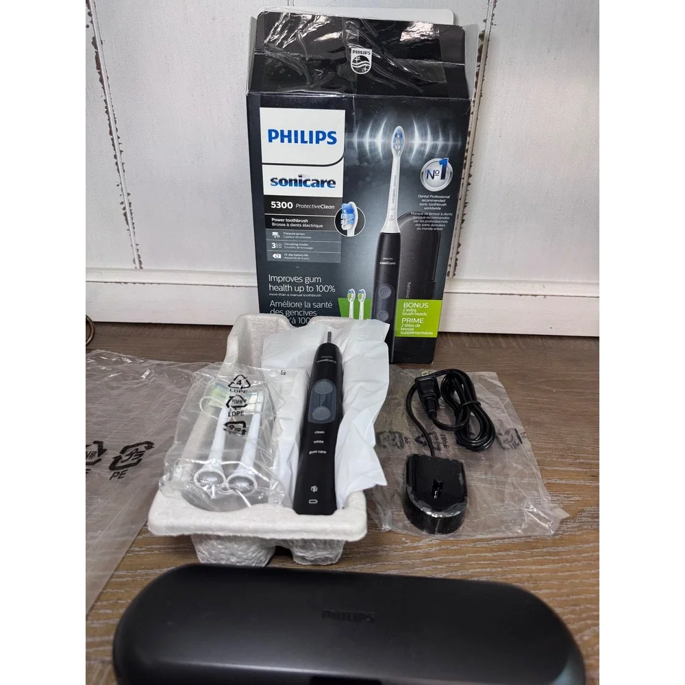 Philips Sonicare 5300 ProtectiveClean Electric Toothbrush Black HX6423/34